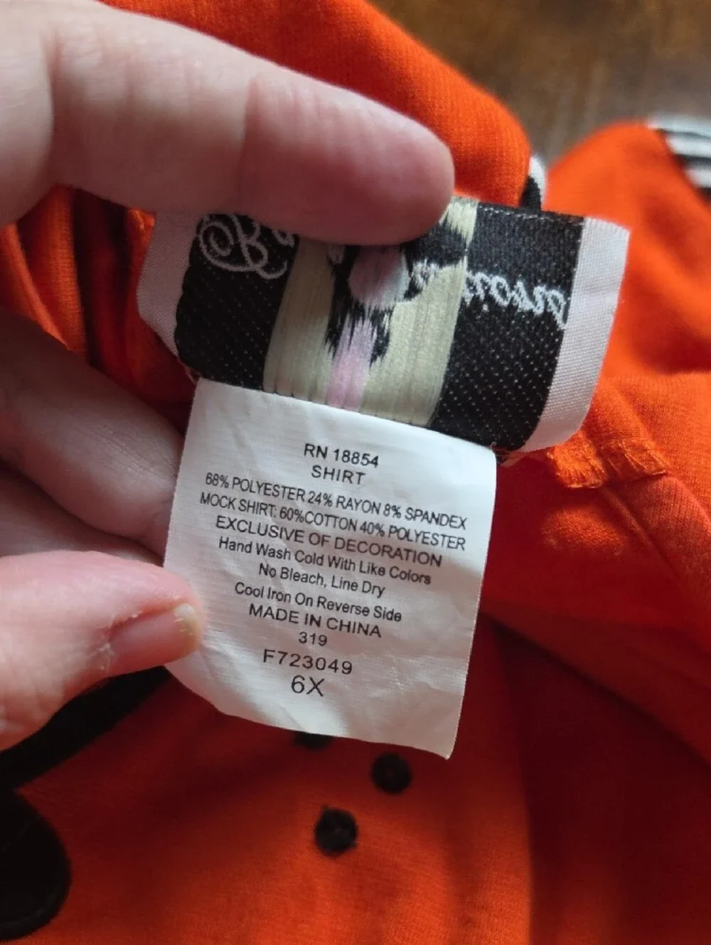 RARE EDITIONS | Halloween Black Cat Jack-o-lantern Pumpkin Orange Dress | 6X